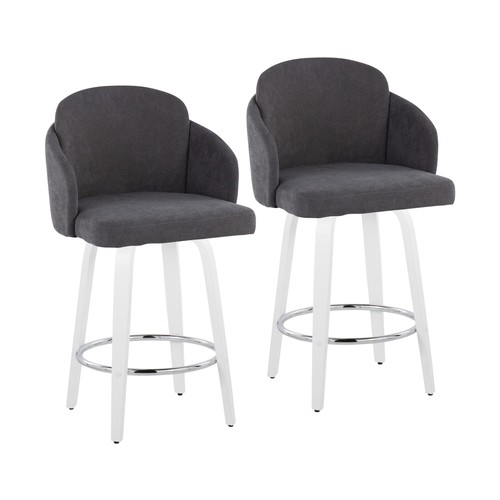 Dahlia 26" Fixed-height Counter Stool - Set Of 2